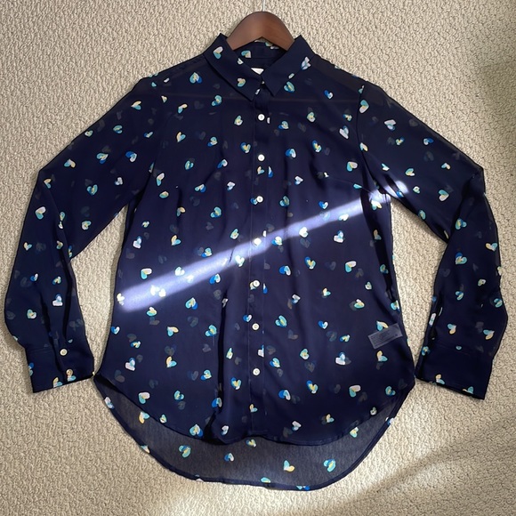 A new day sheer button up blouse - Picture 6 of 16